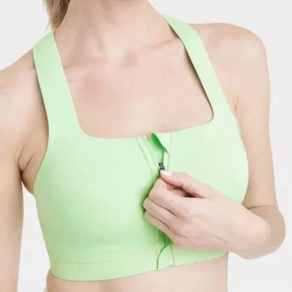 all in motion sculpt high support zip front sports bra 34DD - Picture 3 of 11